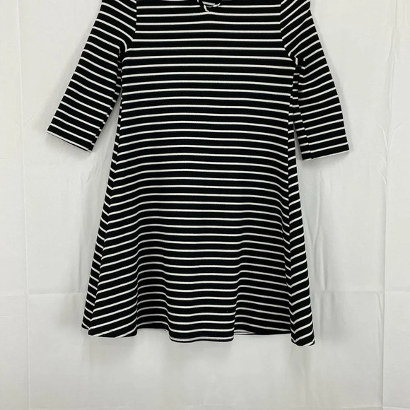 Atmosphere Stripe High Neck 3/4 Sleeve Skater mini Dress size 4 - Picture 4 of 5